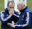 France coach Philippe Saint-Andre and assistant Patrice Lagisquet 