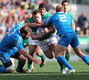 Ireland's Cian Healy looks to force an opening