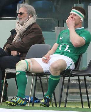 Ireland's Brian O'Driscoll takes ten minutes out, Italy v Ireland, Six Nations, Stadio Olimpico, Rome, Italy, March 16, 2013