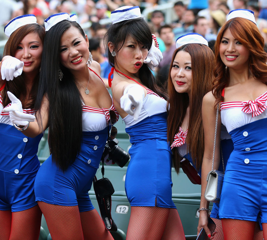 Fans soak up the action at the Hong Kong Sevens