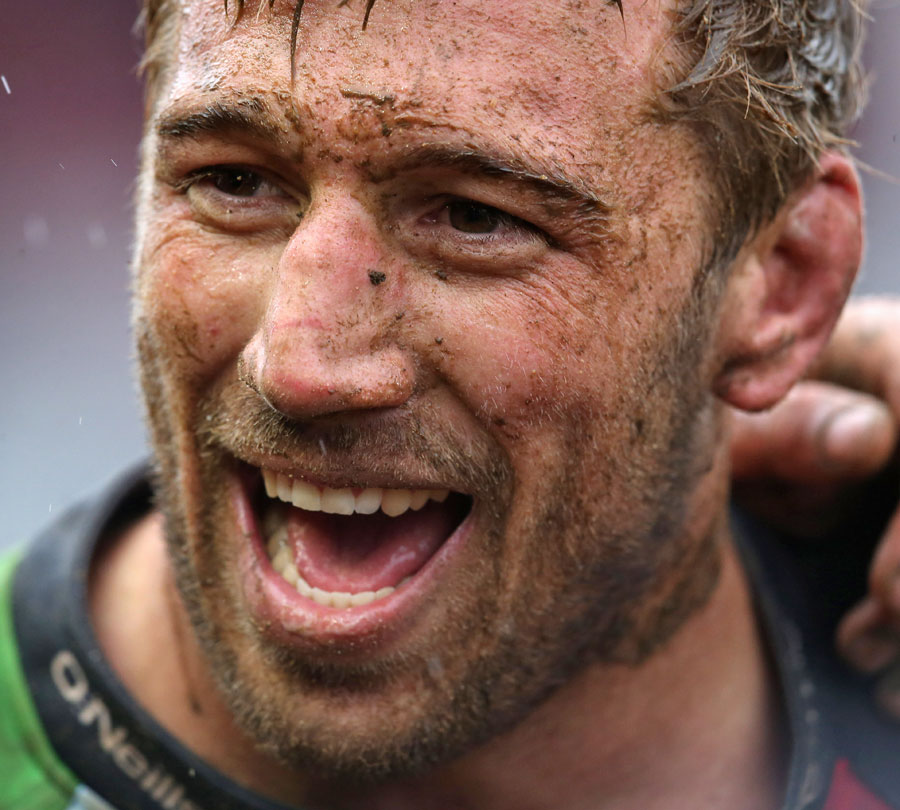 Quins captain Chris Robshaw finds reason to smile