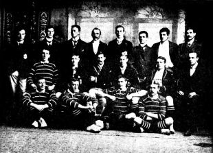 The Great Britain team line up, Perth, Australia, June 24, 1899