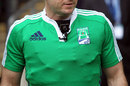 Referee Alain Rolland wears a 'ref-cam'