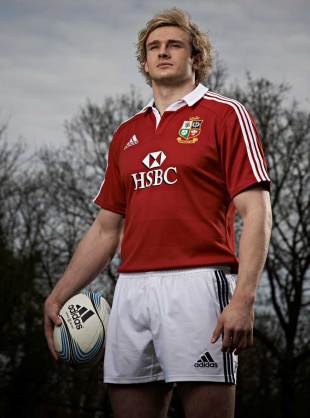 Scotland's Richie Gray poses in his British & Irish Lions kit, May 1, 2013