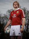 Scotland's Richie Gray poses in his British & Irish Lions kit