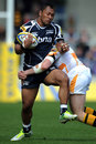 Sale's Johnny Leota looks to breach the Wasps defence