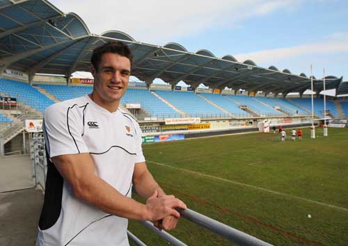 Dan Carter arrives for duty with new club Perpignan
