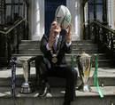 Dublin Lord Mayor Naoise O'Muiri prepares for the Heineken and Amlin Challenge Cup finals