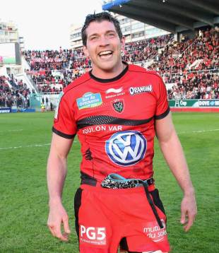 Toulon's Nick Kennedy soaks up the atmosphere, Toulon v Leicester Tigers, Heineken Cup, Stade Felix Mayol, Toulon, France, April 7, 2013