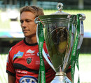 Toulon's Jonny Wilkinson poses alongside the Heineken Cup