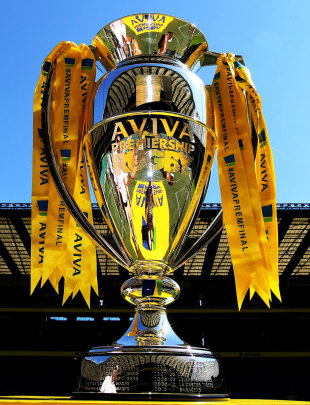 The Aviva Premiership trophy, Harlequins v Leicester Tigers, Aviva Premiership Final, Twickenham, May 26, 2012 
