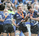 Leinster's Sean Cronin leads the celebrations