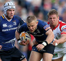 Leinster's Ian Madigan tries to break through Ulster's defence