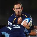 Rene Ranger of the Blues tackles Nic White of the Brumbies