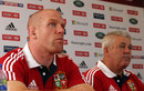 Paul O'Connell and Warren Gatland talk to the media in Hong Kong