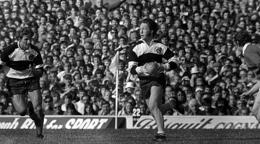 Barbarians' JPR Williams takes the game to the Lions
