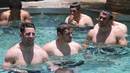 The British & Irish Lions cool off after their match in Hong Kong