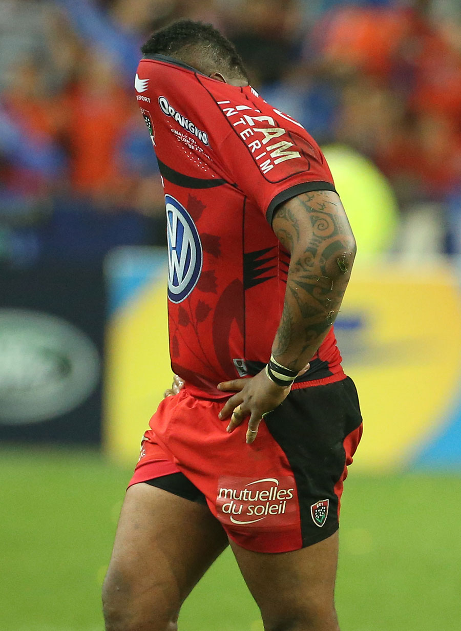 A dejected Mathieu Bastareaud reflects on Toulon's defeat to Castres