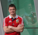 Brian O'Driscoll poses after being named as Lions captain for the second match