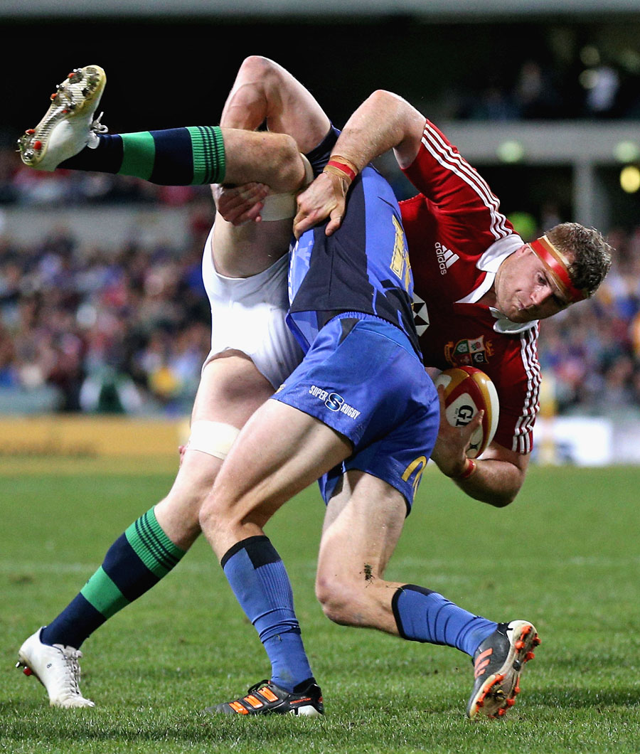 The Lions' Cian Healy fails to find a way through