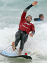 Lions scrum-half Conor Murray takes a tumble during a surfing lesson