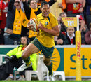 Australia's Israel Folau delights at scoring against the Lions