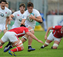 England Under-20s captain Jack Clifford takes the attack to Wales