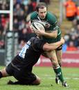 Leicester Tigers fullback Geordan Murphy is tackled