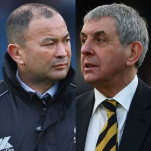 Saracens director of rugby Eddie Jones and London Wasps director of rugby Ian McGeechan, December 20, 2008