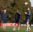 The Lions coaching team of Warren Gatland, Graham Rowntree and Andy Farrell