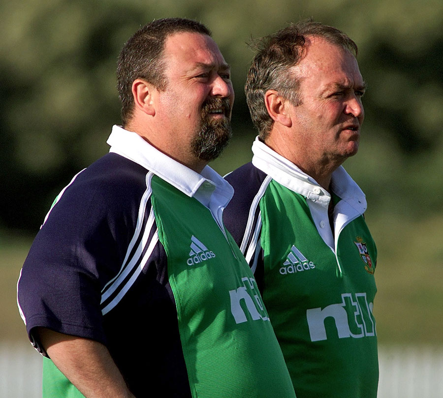 Lions fitness coach Steve Black and head coach Graham Henry