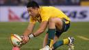 Australia's Christian Lealiifano prepares to kick the winning conversion against the Lions