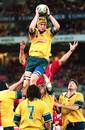 Australia's Justin Harrison plucks the match-winning lineout