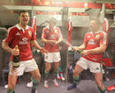 Mike Phillips, Jonathan Sexton and Tommy Bowe celebrate their series victory