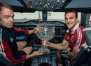 Lions lock Alun Wyn Jones and captain Sam Warburton bring the Tom Richards Cup home