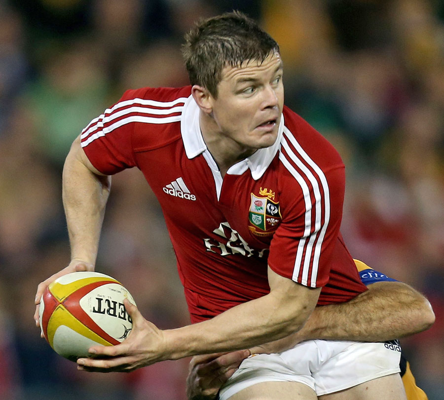 Lions centre Brian O'Driscoll looks for support