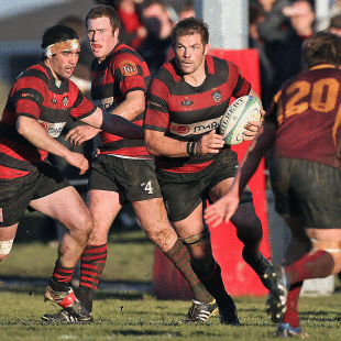 Christchurch's Richie McCaw runs the ball, Christchurch v University, Christchurch club rugby, Christchurch Park, Christchurch, July 13, 2013