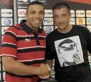 Toulon supremo Mourad Boudjellal welcomes Bryan Habana to the French side