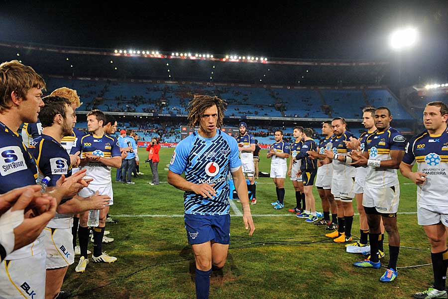 The Brumbies clap Zane Kirchner off the pitch