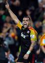 The Chiefs' Liam Messam celebrates their Super Rugby win
