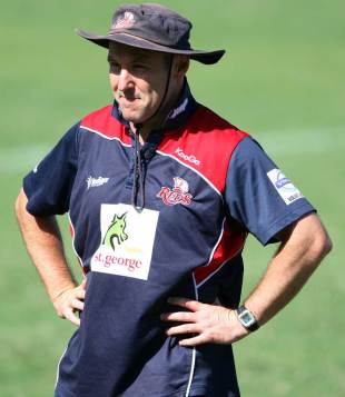 Reds coach Jim McKay watches on, Northwood School, Durban, South Africa, March 15, 2012