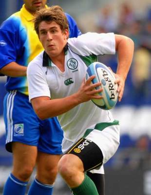 Ireland's Ian Keatley in action during their European Sevens clash with Italy at the AWD Arena in Hanover, Germany on July 12, 2008.