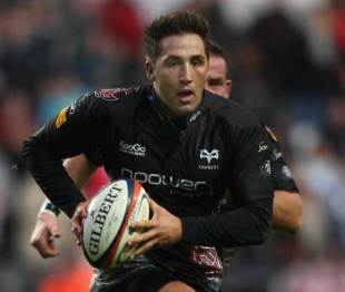 Ospreys and Wales centre Gavin Henson in action against Worcester at the Liberty Stadium, October 26 2008