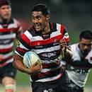 Counties Manukau's Ahsee Tuala runs in for a try against North Harbour