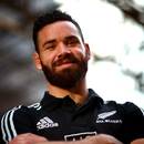Ryan Crotty poses during a New Zealand All Blacks media session