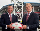 WRU chief executive Roger Lewis and new WRU head of rugby Josh Lewsey