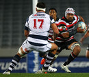Counties Manukau's Fritz Lee on the charge