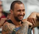 Australia's Quade Cooper is clearly loving life