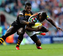 Wasps' Christian Wade tackles Quins' Ugo Monye