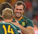 South Africa's Bismarck du Plessis celebrates victory